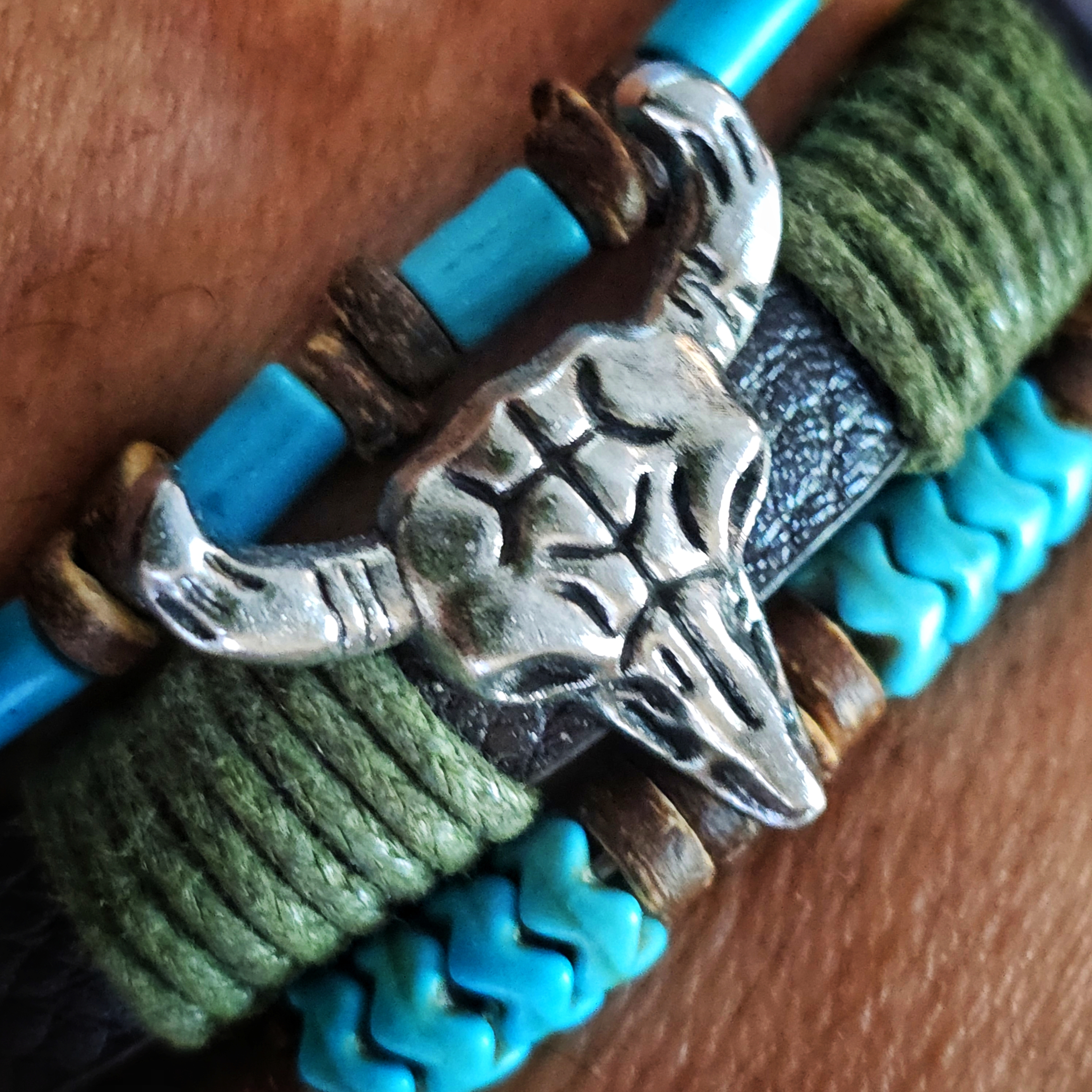 all in the wrist — Bull Skull Bracelet