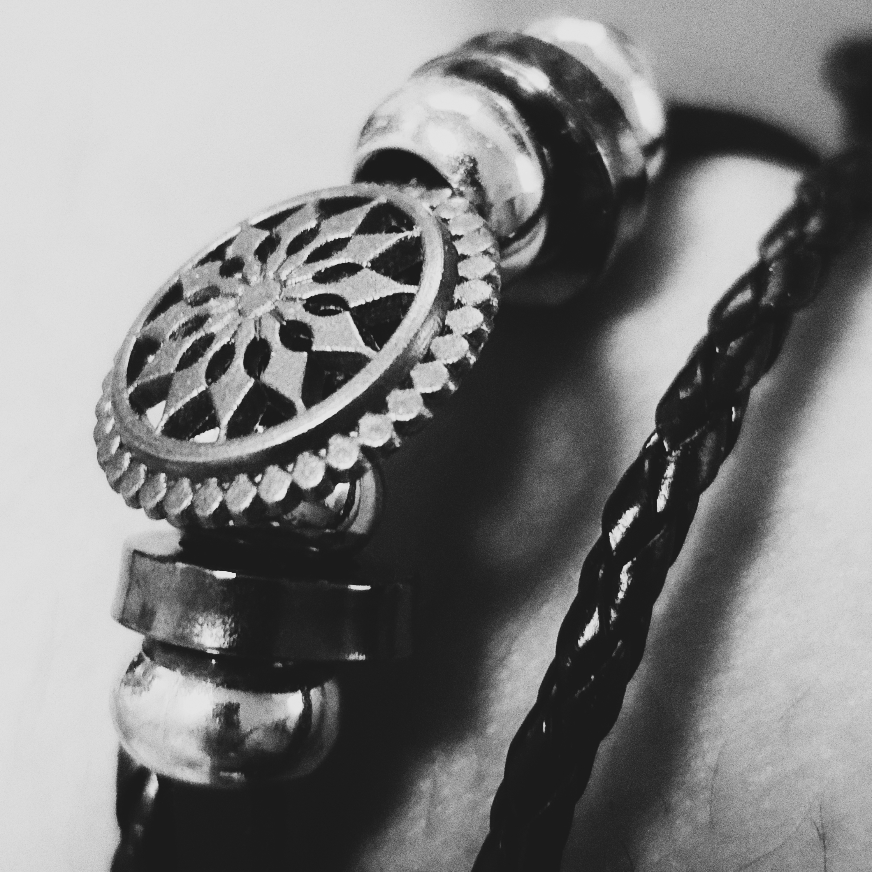 all in the wrist — Metal and Leather Bracelet