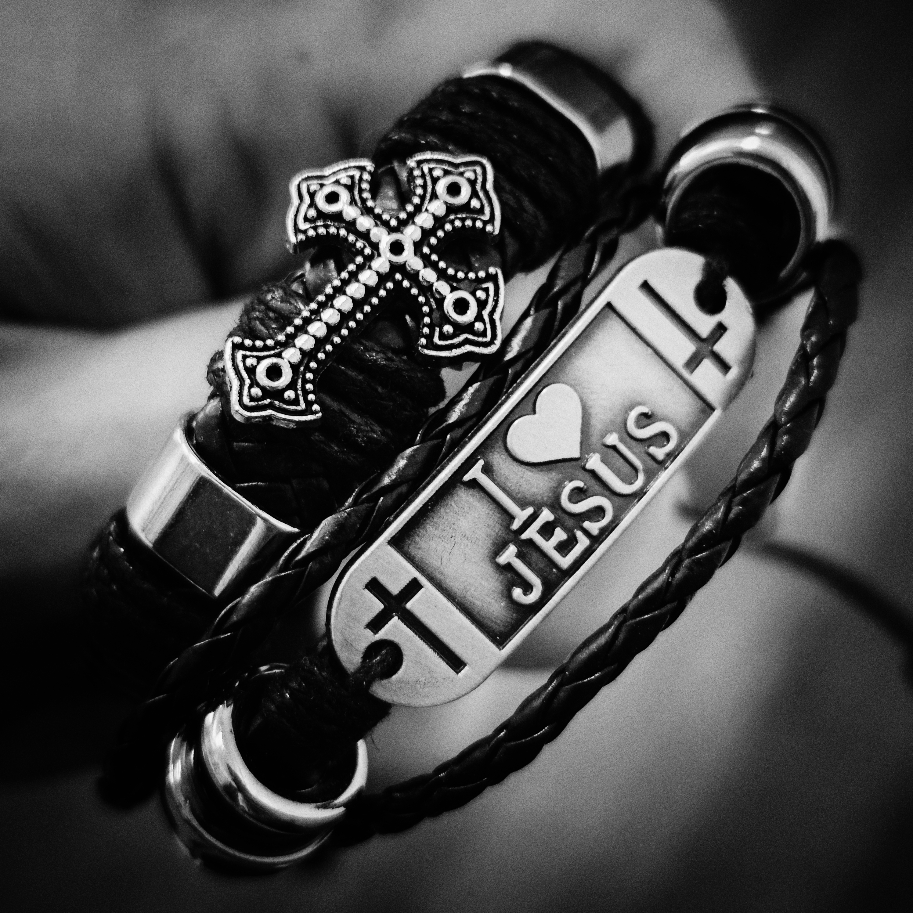 all in the wrist — I Love Jesus Bracelet